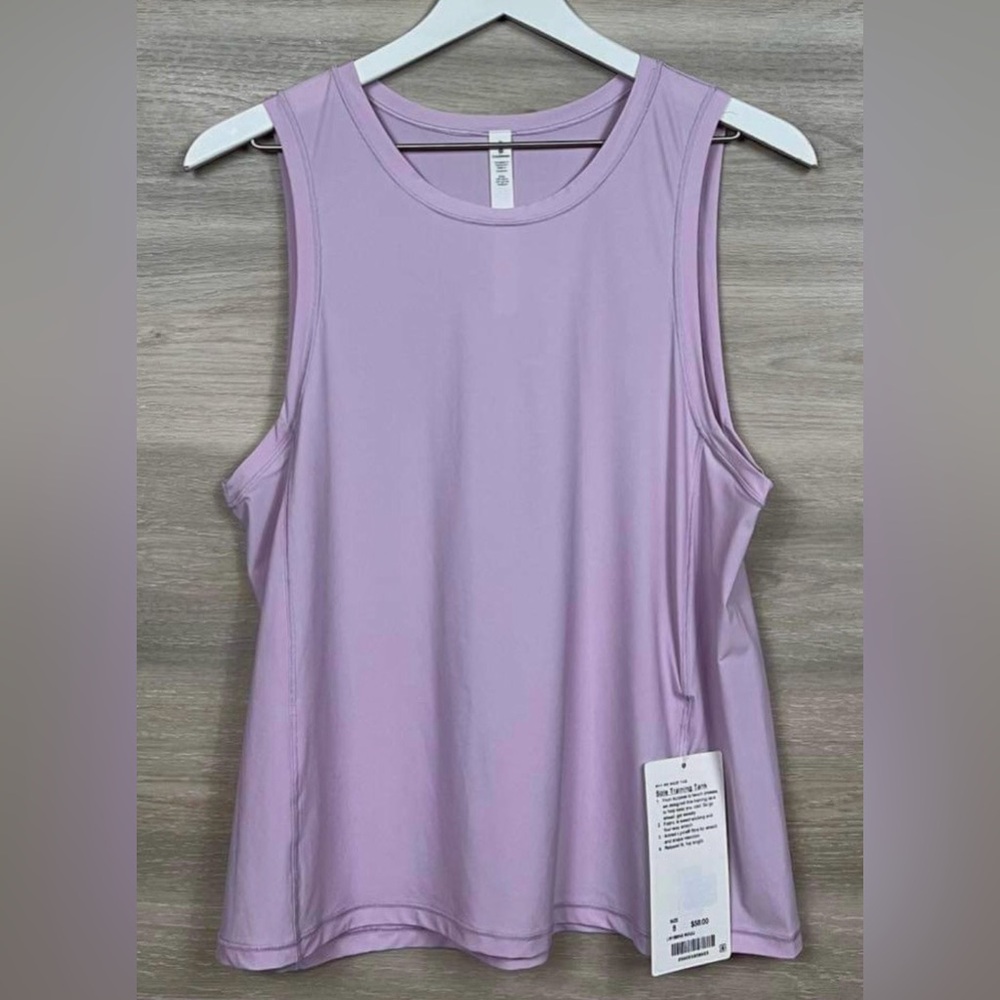 Lululemon Sole Training Tank Rose Quartz Women Sz 4 Lavender